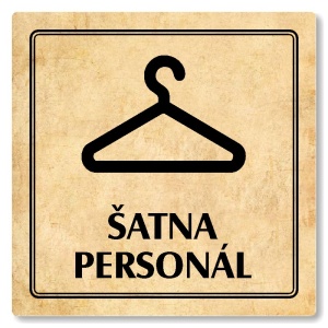 Šatna personál, 148x148mm, pergamen, Utah